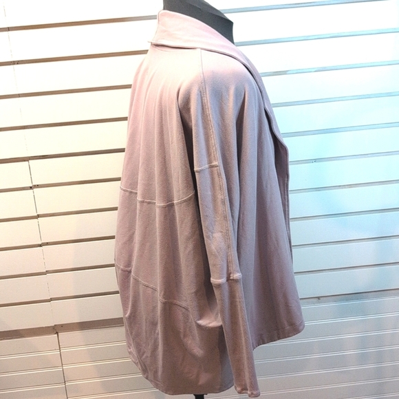 Lululemon Back In Action Wrap Cardigan Smoky Blush Oversized Size 4 - Picture 7 of 11